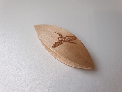 Tatting Shuttle Maple With Engraving #91