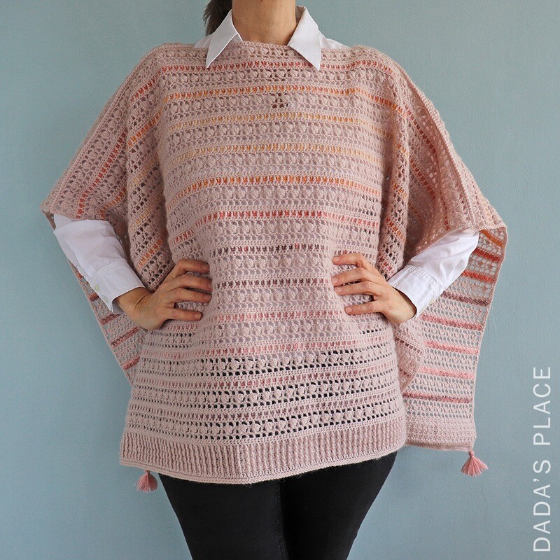 CROCHET PATTERN: Arial Poncho