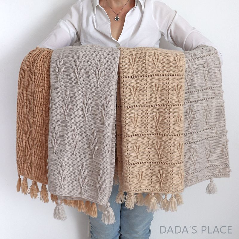 CROCHET PATTERN BUNDLE 4: Four Crochet Blanket Patterns