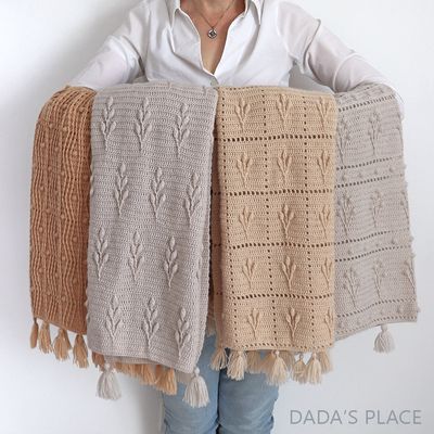 CROCHET PATTERN BUNDLE 4: Four Crochet Blanket Patterns