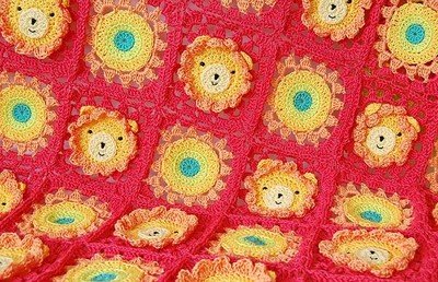 CROCHET PATTERN: Little Lion Baby Blanket