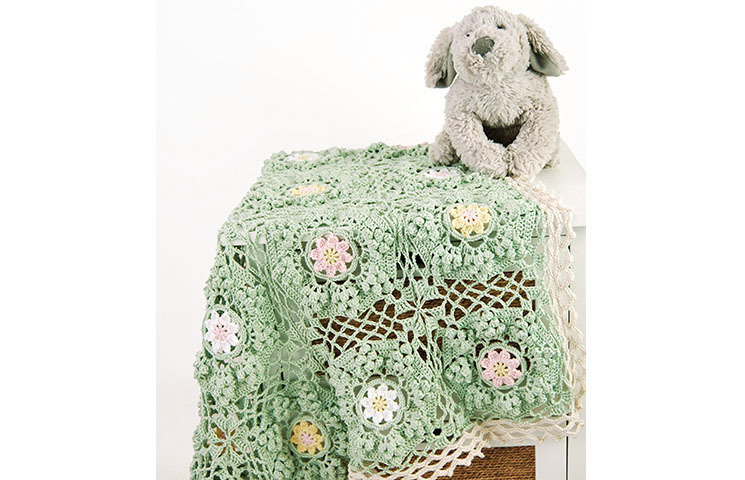 CROCHET PATTERN: How To Be a Wildflower Baby Blanket