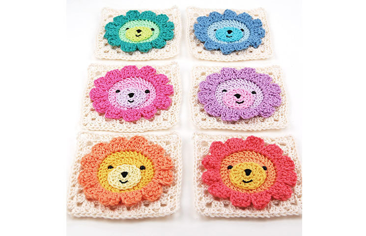 CROCHET PATTERN: Lion Granny Square