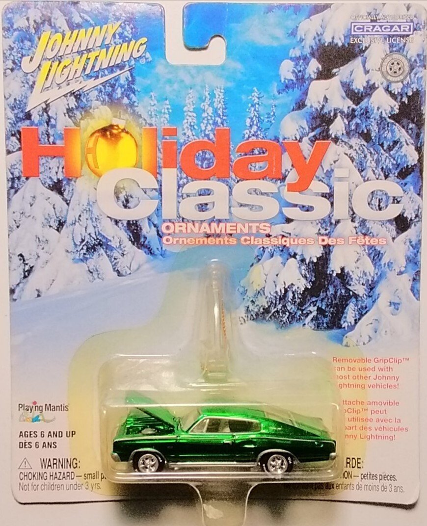 JOHNNY LIGHTNING Holiday Classic Ornaments Dodge Charger 1967