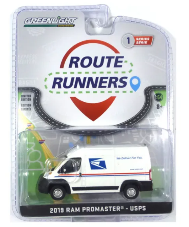Greenlight Route Runners Dodge Ram Promaster USPS 2019