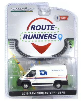 Greenlight Route Runners Dodge Ram Promaster USPS 2019