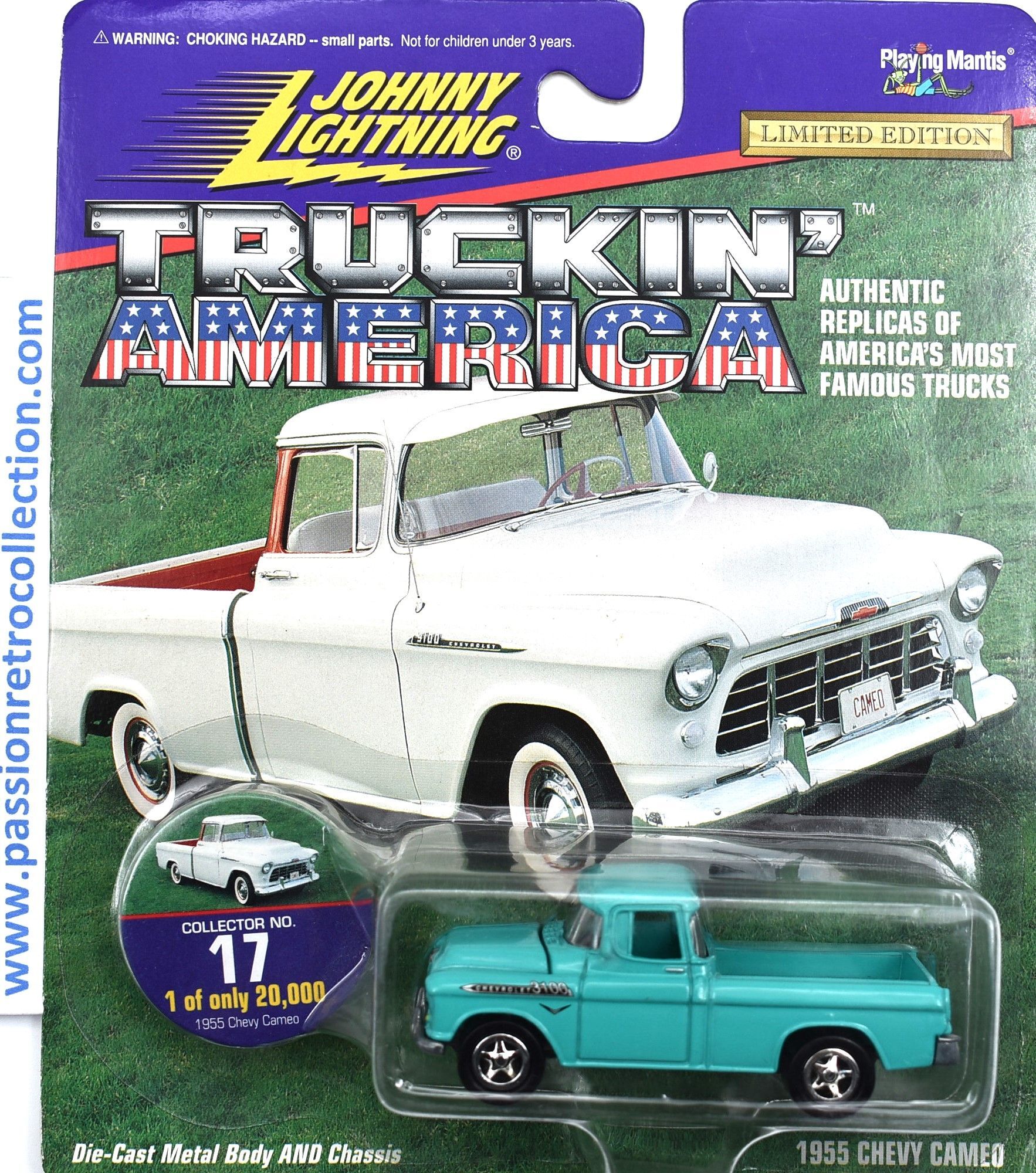 Johnny Lightning Truckin America Chevrolet Cameo 1955