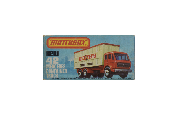 Lesney Matchbox Superfast 42 Mercedes Container Truck