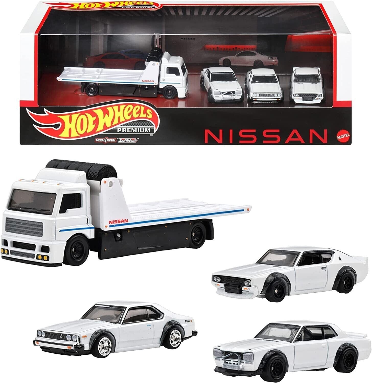 Hotwheels Prenium Nissan Skyline 2000GTR LBWK & Nissan Skyline C210 & Nissan Skyline HT 2000 GTX & Fleet Street