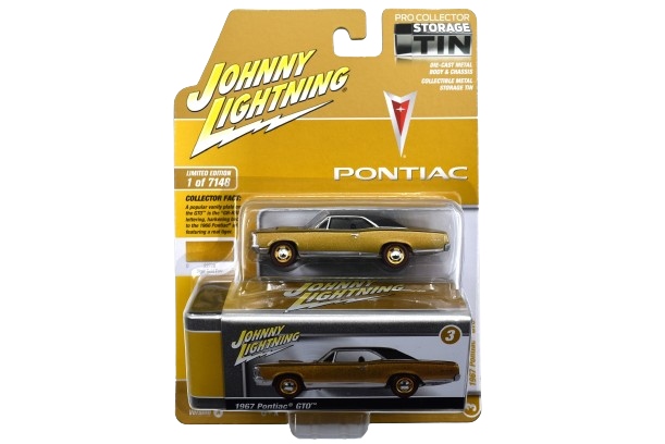 Johnny Lightning Storage Tin Pontiac GTO 1967