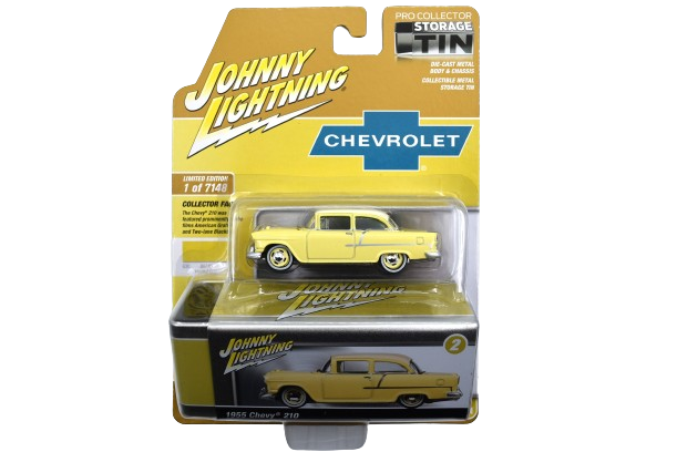 Johnny Lightning Storage Tin  Chevrolet 210 1955