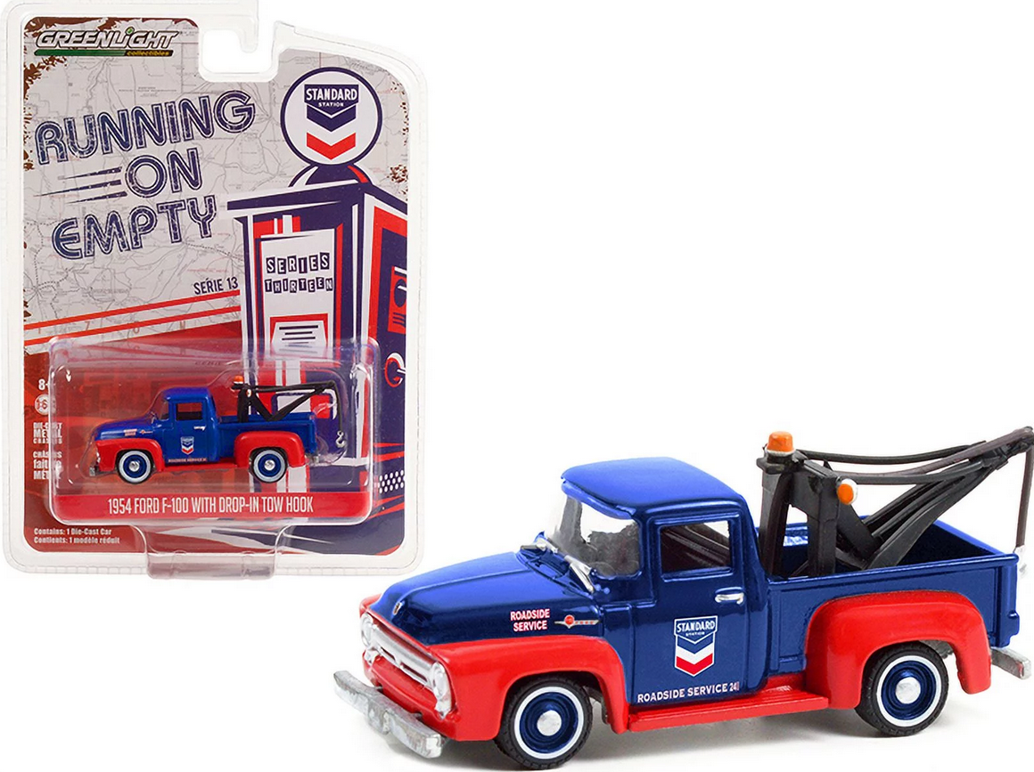 Greenlight Running On Empty Ford F100 With Drop In Tow Hook 1954