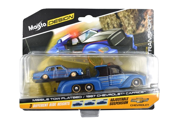 Maisto Missile Tow Flatbed & Chevrolet Caprice 1987
