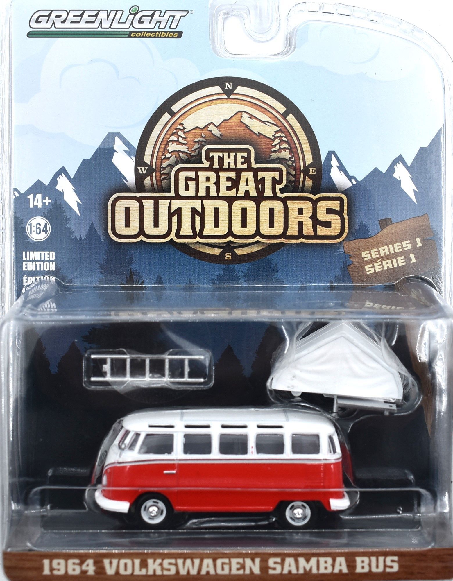 Greenlight The Great Outdoors Volkswagen Combi Samba Bus 1964