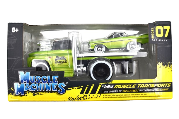 Muscle Machines 7 Chevrolet C60 Flatbed 1966 & Chevrolet El Camino 1959