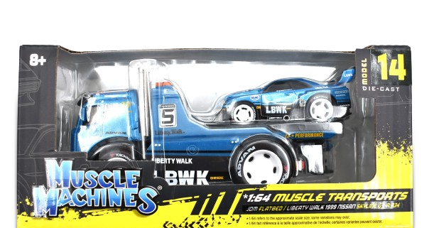 Muscle Machines 14 JOM Flatbed & Liberty Walk Nissan Skyline GTR R34 1999