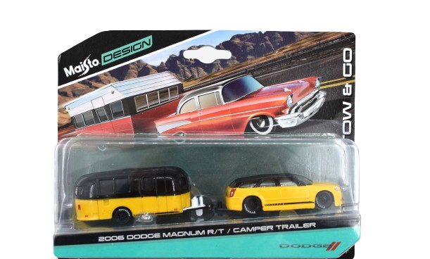 Maisto Dodge Magnum RT 2006 & Camper Trailer