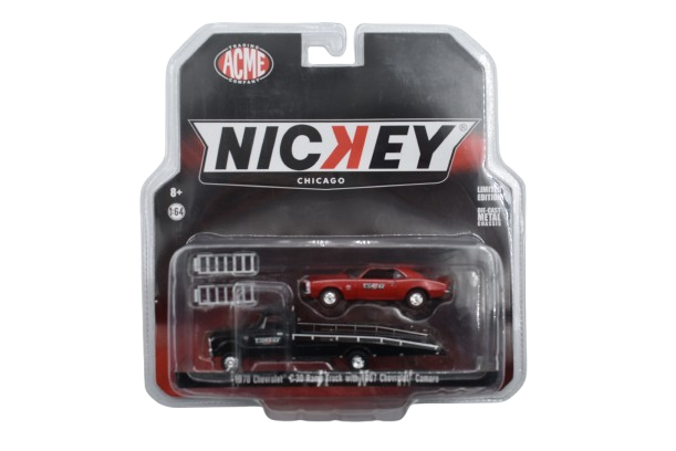 ACME Nickey Chevrolet C30 Ramp Truck 1970 & Chevrolet Camaro 1967