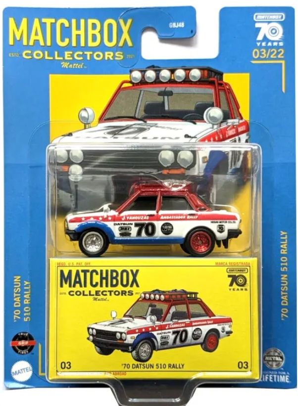 Matchbox Collectors 3 Datsun 510 Rally 1970 Matchbox Collectors 3 Datsun 510 Rally 1970
