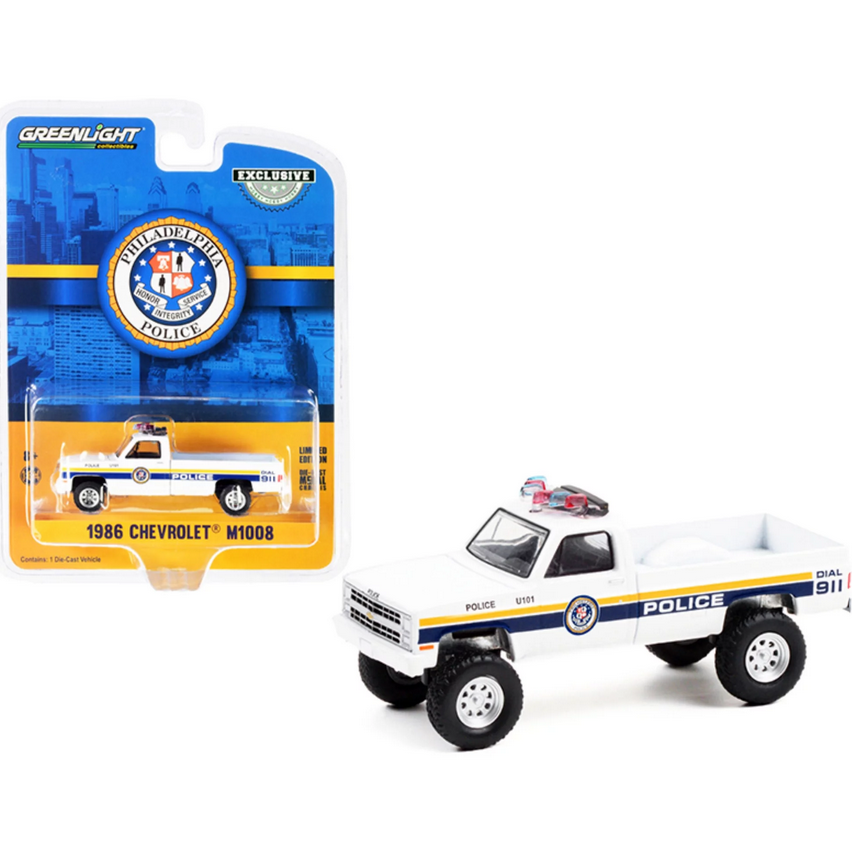 Greenlight Philadelphia Police Chevrolet M1008 1986 Greenlight Philadelphia Police Chevrolet M1008 1986