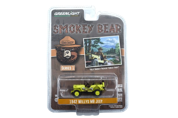 Greenlight Smokey Bear Willys MB Jeep 1942 Greenlight Smokey Bear Willys MB Jeep 1942