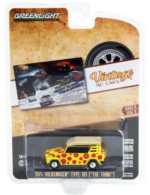 Greenlight Vintage AD Cars Volkswagen Type 181 The Thing 1974 Greenlight Vintage AD Cars Volkswagen Type 181 The Thing 1974