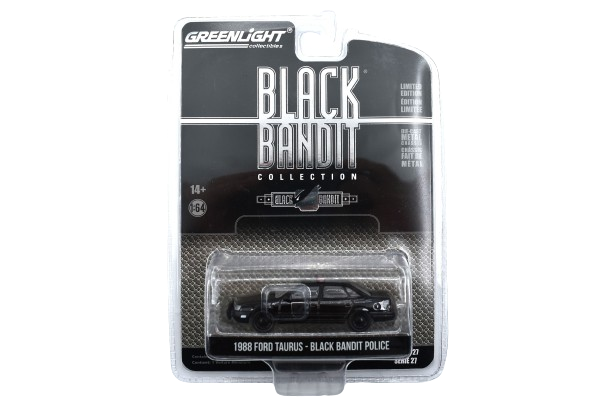 Greenlight Black Bandit Ford Taurus Black Bandit Police 1988 Greenlight Black Bandit Ford Taurus Black Bandit Police 1988