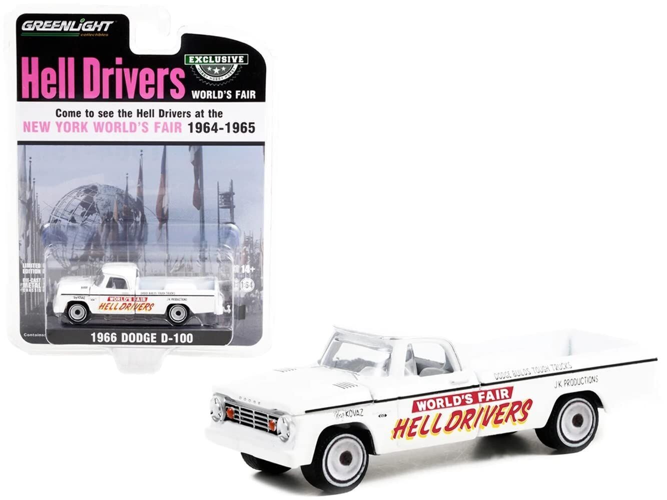 Greenlight Hell Drivers Dodge D100 1966 Greenlight Hell Drivers Dodge D100 1966