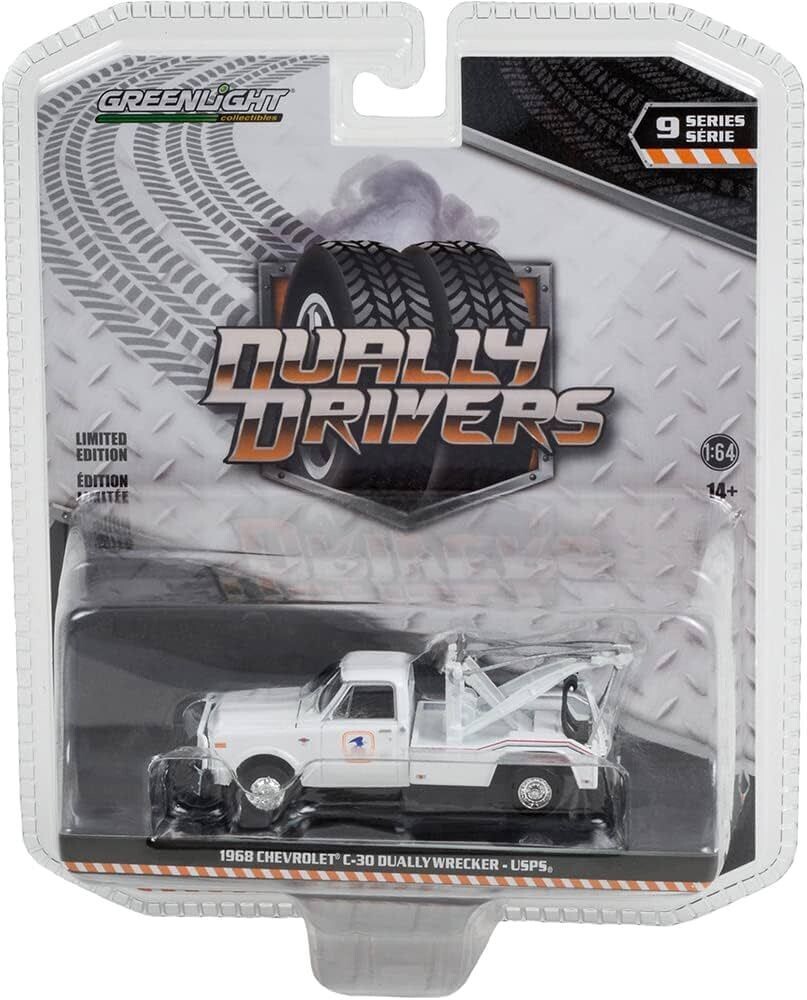 Greenlight Dually Drivers Chevrolet C30 Dually Wrecker USPS 1968 Greenlight Dually Drivers Chevrolet C30 Dually Wrecker USPS 1968