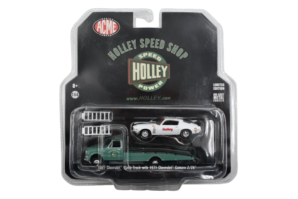 ACME Holley Speed Shop Chevrolet Ramp Truck 1967 With Chevrolet Camaro Z28 1971
