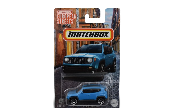 Matchbox European Streets Jeep Renegade 2019 Matchbox European Streets Jeep Renegade 2019