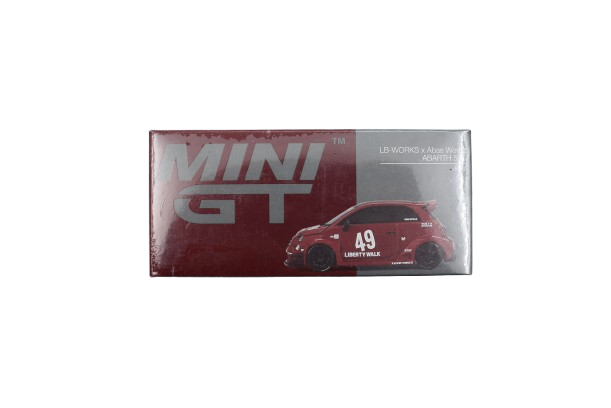 Mini GT LB Works x Abas Works Abarth 595 Red Mini GT LB Works x Abas Works Abarth 595 Red