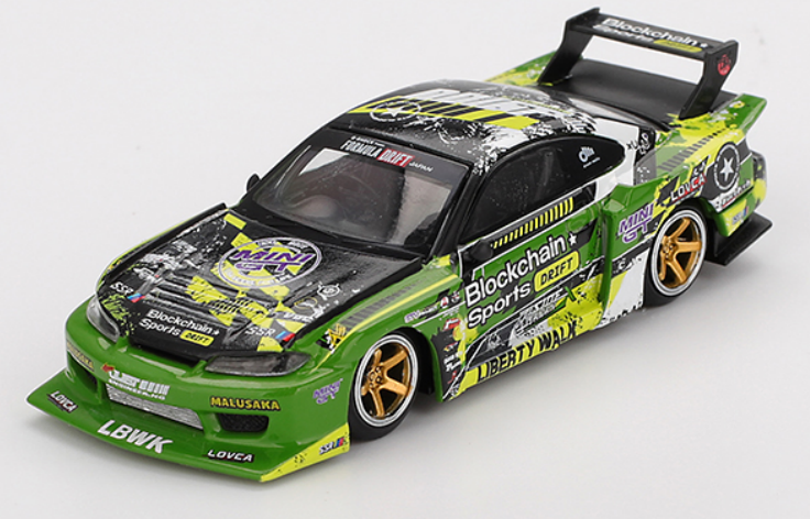 Mini GT LB Super Silhouette Nissan S15 Silvia #555 V2