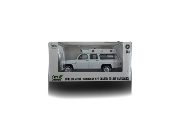 Greenlight Chevrolet Suburban K20 Custom Deluxe Ambulance 1983 Greenlight Chevrolet Suburban K20 Custom Deluxe Ambulance 1983