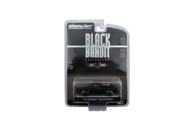 Greenlight Black Bandit Chevrolet K20 Scottsdale 1982 Greenlight Black Bandit Chevrolet K20 Scottsdale 1982