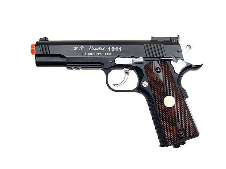 1911 Special Combat Airsoft Gun 500 fps new full metal pistol (black)