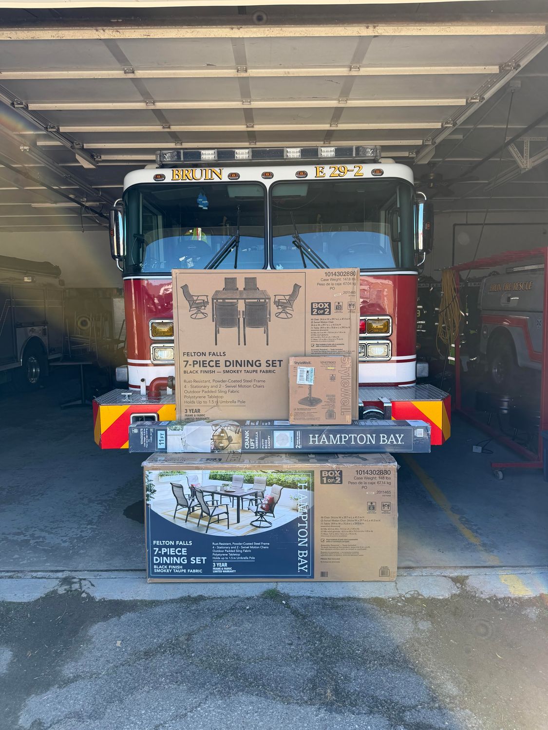 🔥 Patio Set &amp; Umbrella Raffle Prize Reveal! 🔥