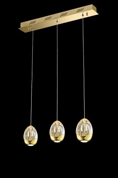 GOLDEN EGG SOSPENSIONE 3 LUCI - ILLUMINATI