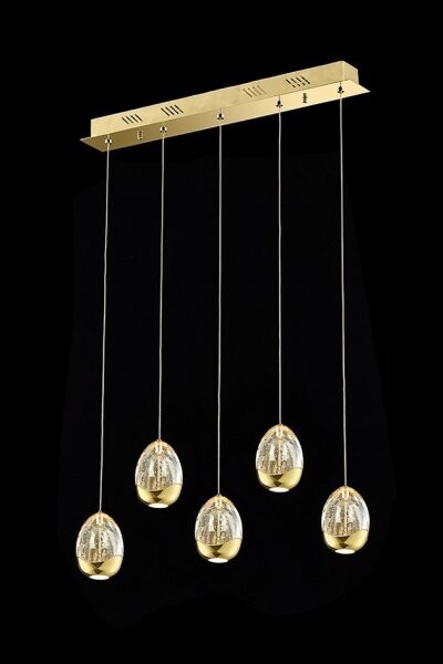 GOLDEN EGG SOSPENSIONE 5 LUCI - ILLUMINATI
