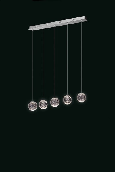 DIAMANTE SOSPENSIONE 5 LUCI - ILLUMINATI