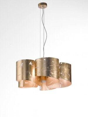 PAPIRO SOSPENSIONE 5 LUCI - SELENE ILLUMINAZIONE PAPIRO SOSPENSIONE 5 LUCI - SELENE ILLUMINAZIONE