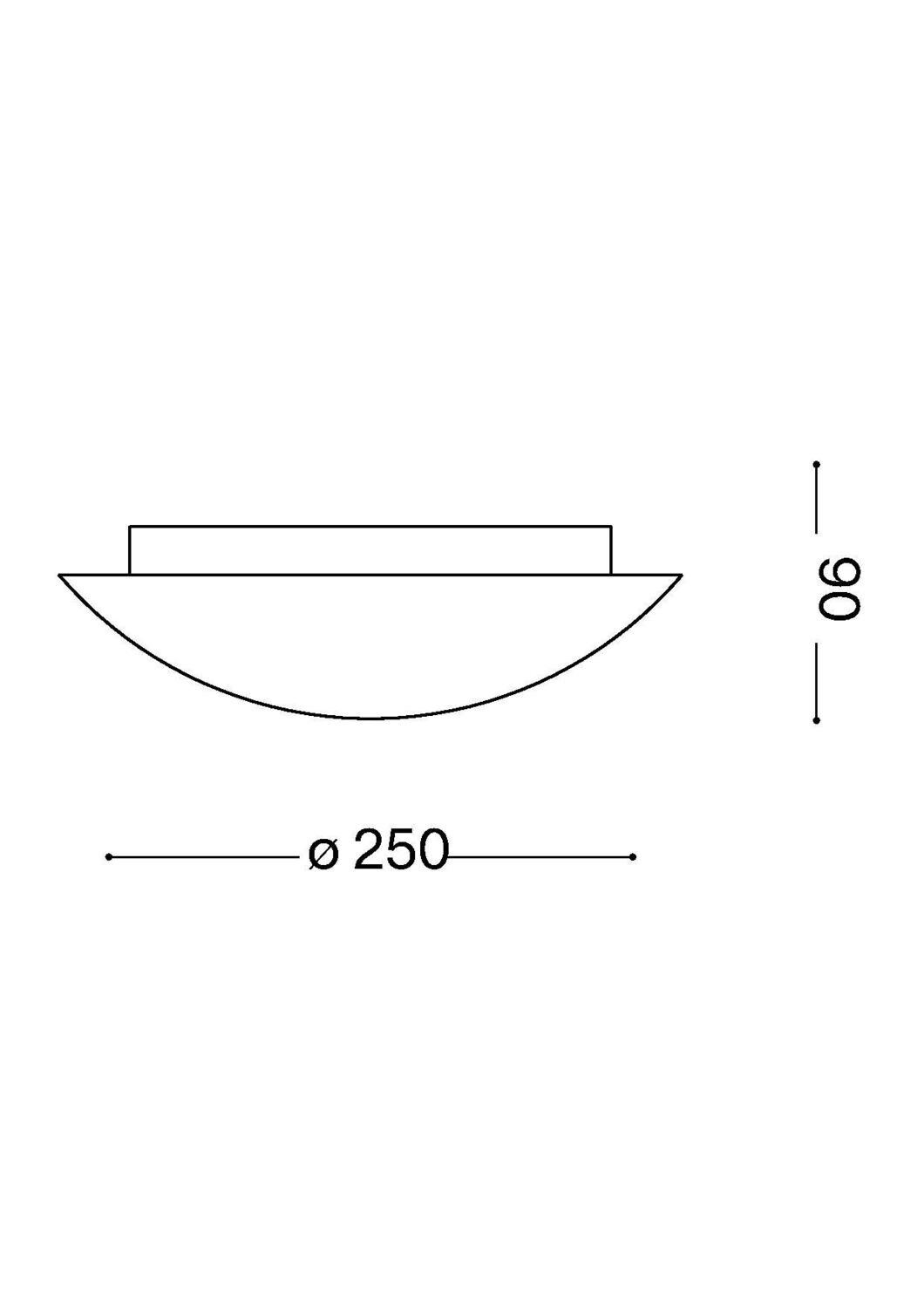SIMPLY PLAFONIERA - IDEAL LUX, DIMENSIONE: DIAMETRO 25 CM