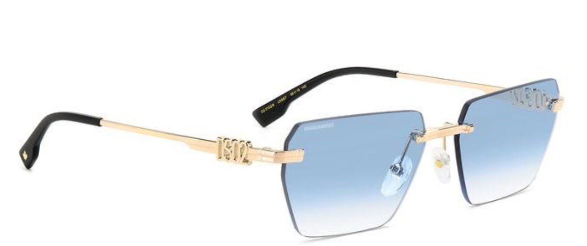 Occhiale_sole_D2 0102/S_LKS_Gold_blue_DSQUARED2