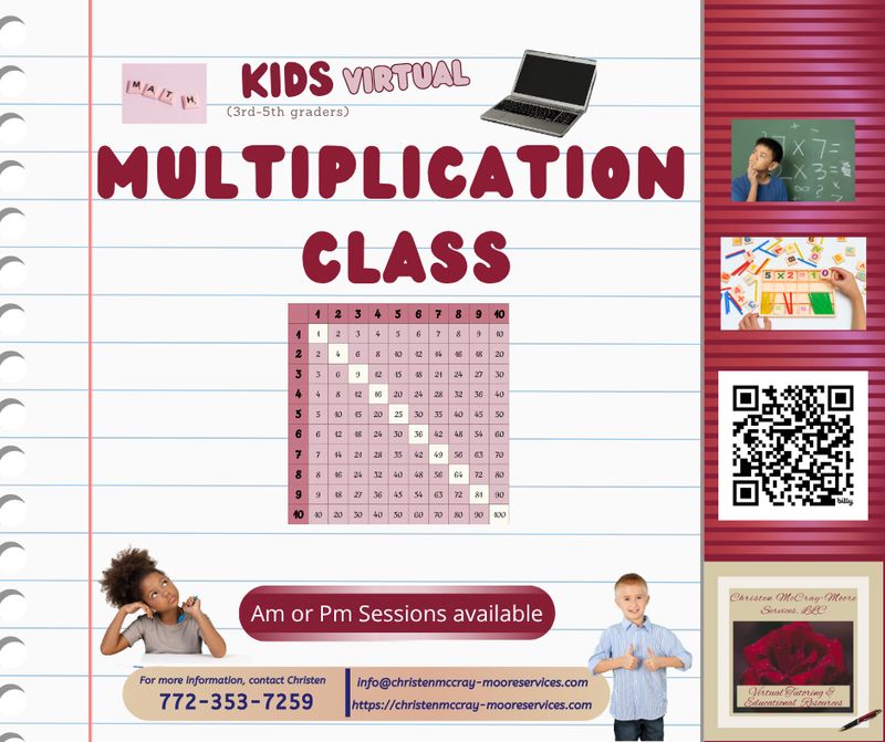 Multiplication Class (Virtual)