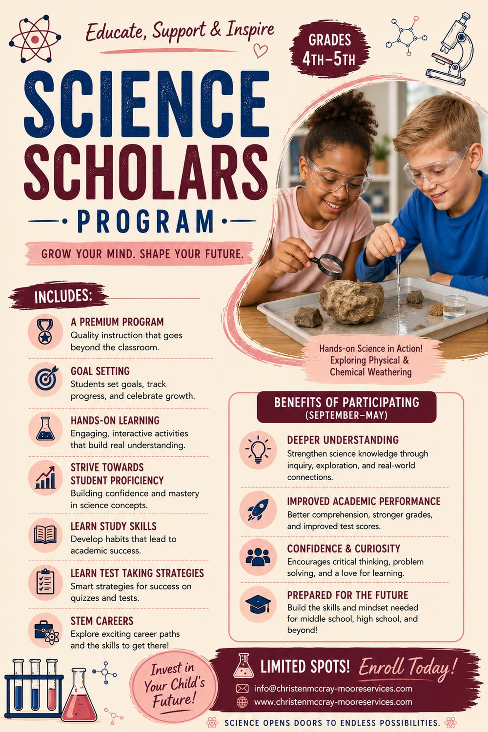 Science Scholars Program (Sept 26-Early May 2027)