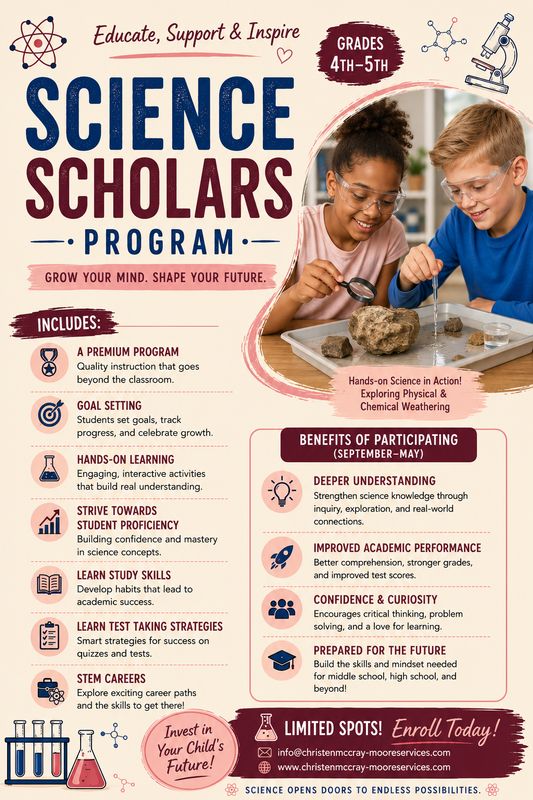 Science Scholars Program (Sept 26-Early May 2027)