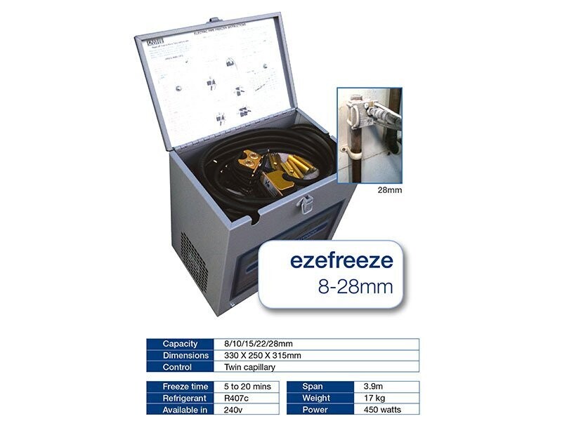 Electric Pipe Freezer 8mm to 28mm
