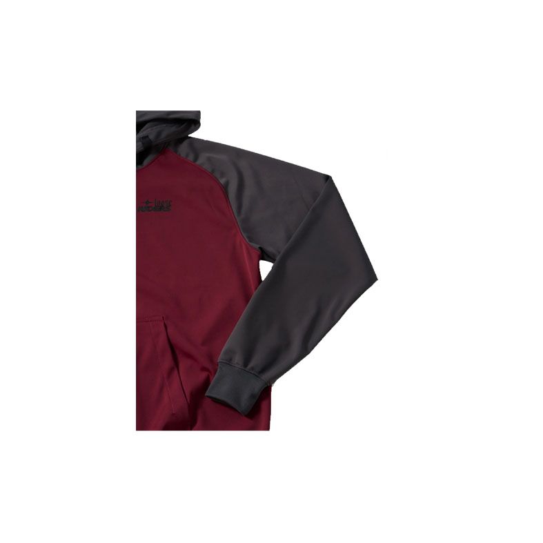 SUDADERA LOOSE RIDERS - ESS BURGUNDY GREY T/L