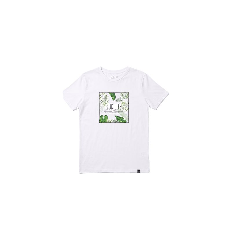 PLAYERA GUD LIFE T-SHIRT GUD LEAVES MANGA CORTA