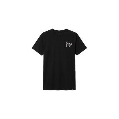 PLAYERA GUD LIFE SHAKA NEGRA MANGA CORTA